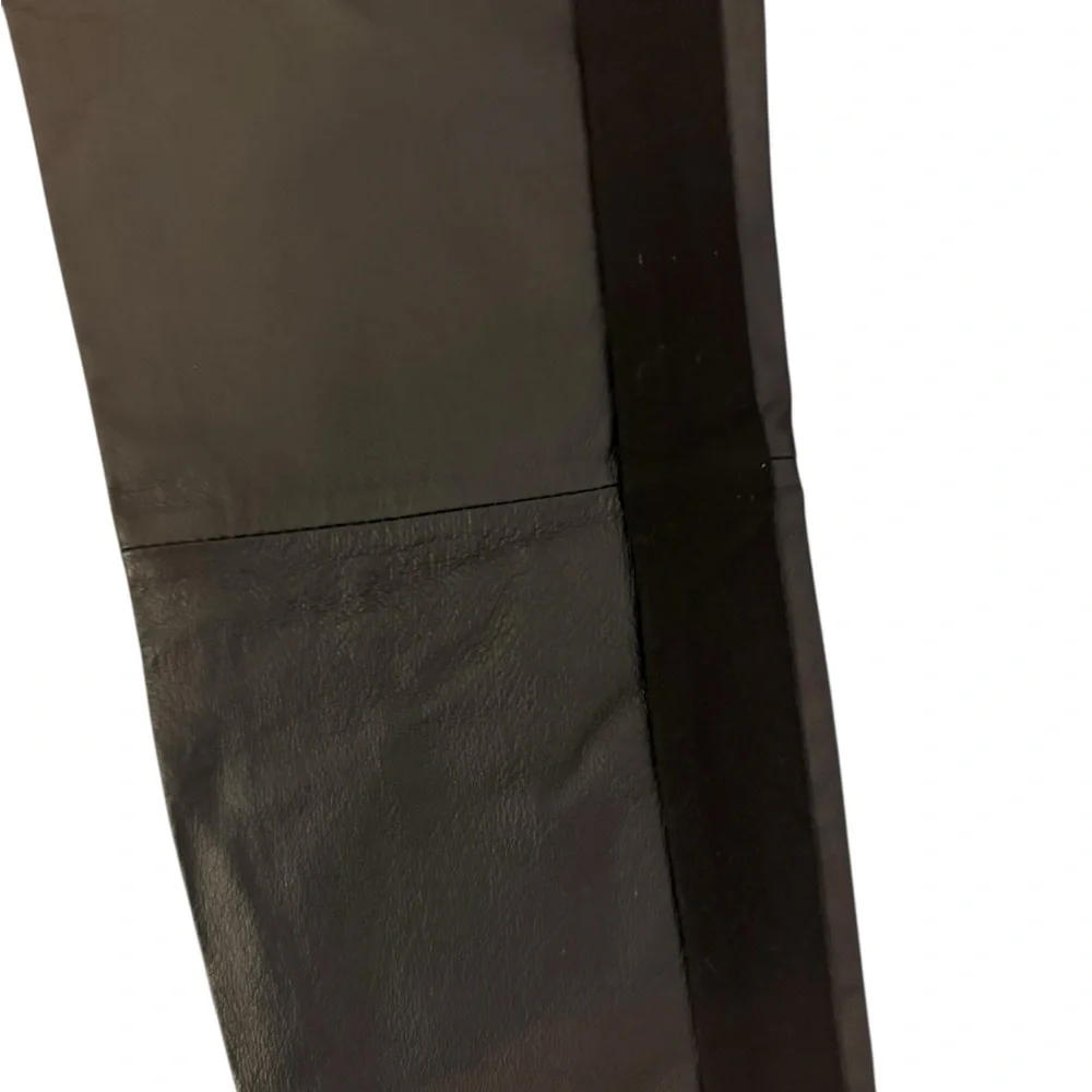 BB Dakota Wilson’s Dark Real Leather Trouser Pants Sz 8 NWT